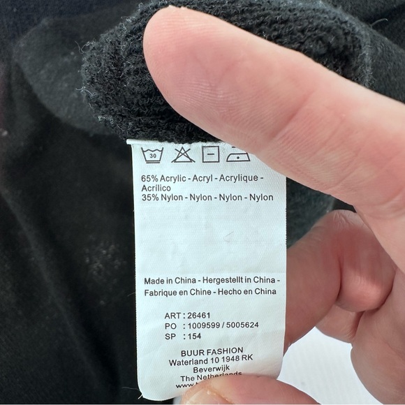 Vtg 90s Duster Cardigan‎ Long Sweater Medium Knit Whimsigoth Y2K Witchy Hippie - Picture 5 of 9